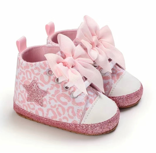 Pink Cheetah Print Sneakers