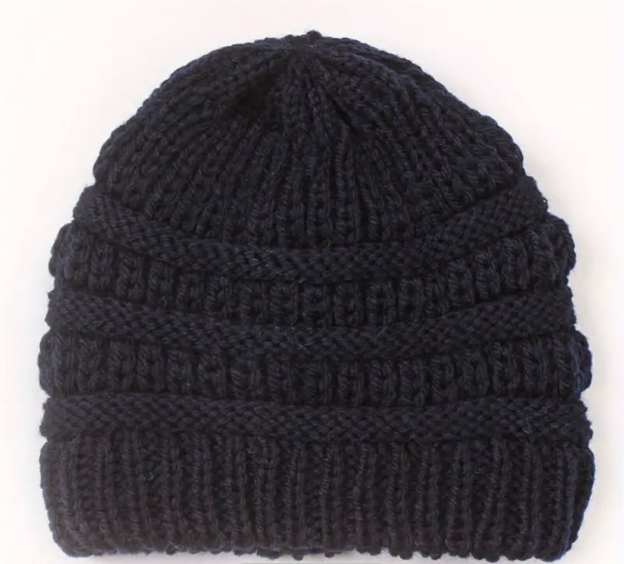 Navy Blue Knitted Hat