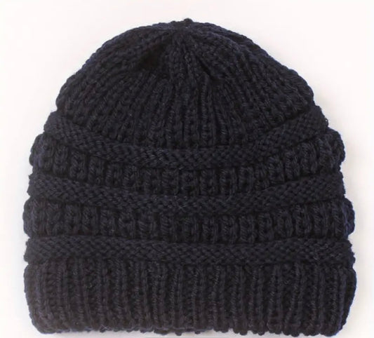 Navy Blue Knitted Hat