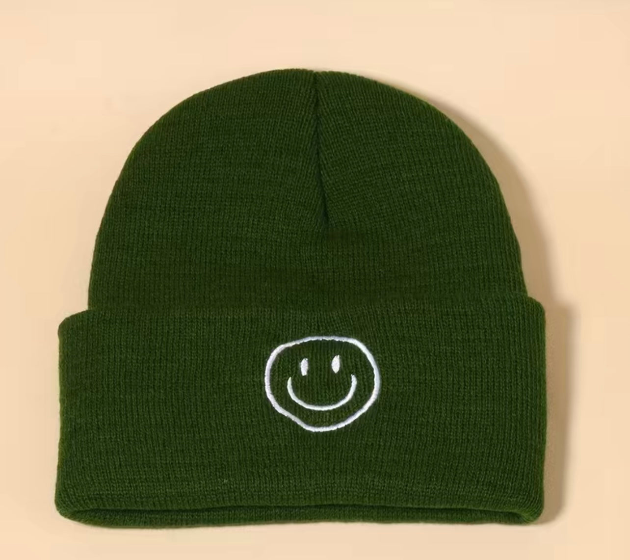 Green Smiley Hat